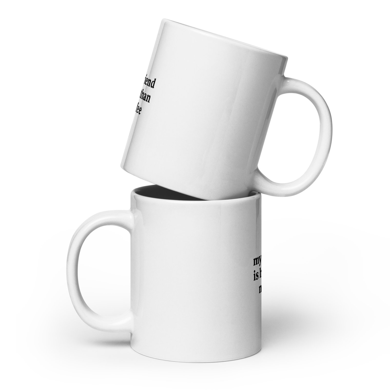 Weiße, glänzende Tasse - Image 3