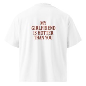 Oversized Unisex Bio-T-Shirt mit breitem Kragen