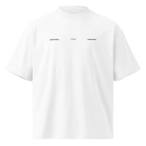 Oversized Unisex Bio-T-Shirt mit breitem Kragen